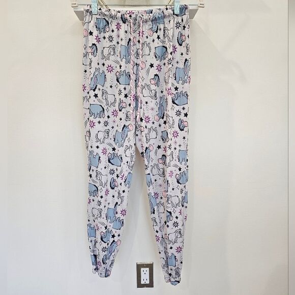 Disney Women’s Eeyore Winnie the Pooh Jogger Sleep Lounge Pants Size XS - Picture 5 of 10